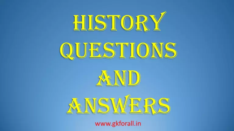 History Questions and Answers