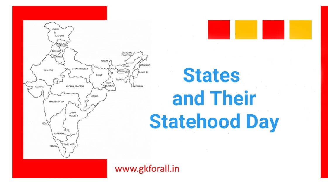 Statehood Day of Indian States General Knowledge for All